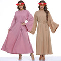 Muslim Dress Abaya Prayer Dress Belt Swing Skirt Muslim Super Loose Women's Middle East Robe