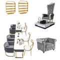 Luxury Manicure and Black Pedicure Spa Chair for Nail Salons