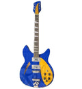 Weifang Rebon 6 String Ricken Electric Guitar in Dark Blue  Colour