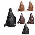 Vintage Fashion Single Shoulder Bag New Fashion Men's Handbag Business Handbag Tote Bag Black Chest Bag