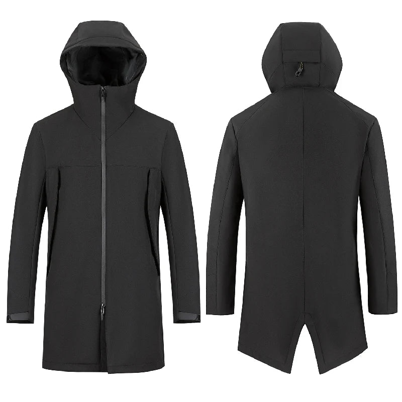 ALIKE Men's Spring Parka Jacket Outdoor Waterproof Windbreaker Rain Jacket Jackets Coats for Man