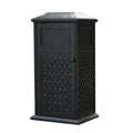 Innovative Outdoor Steel Iron Garbage Trash Can Outside Park Metal Rubbish Litter Bin Patio Iron Recycle Waste Bin Suppliers