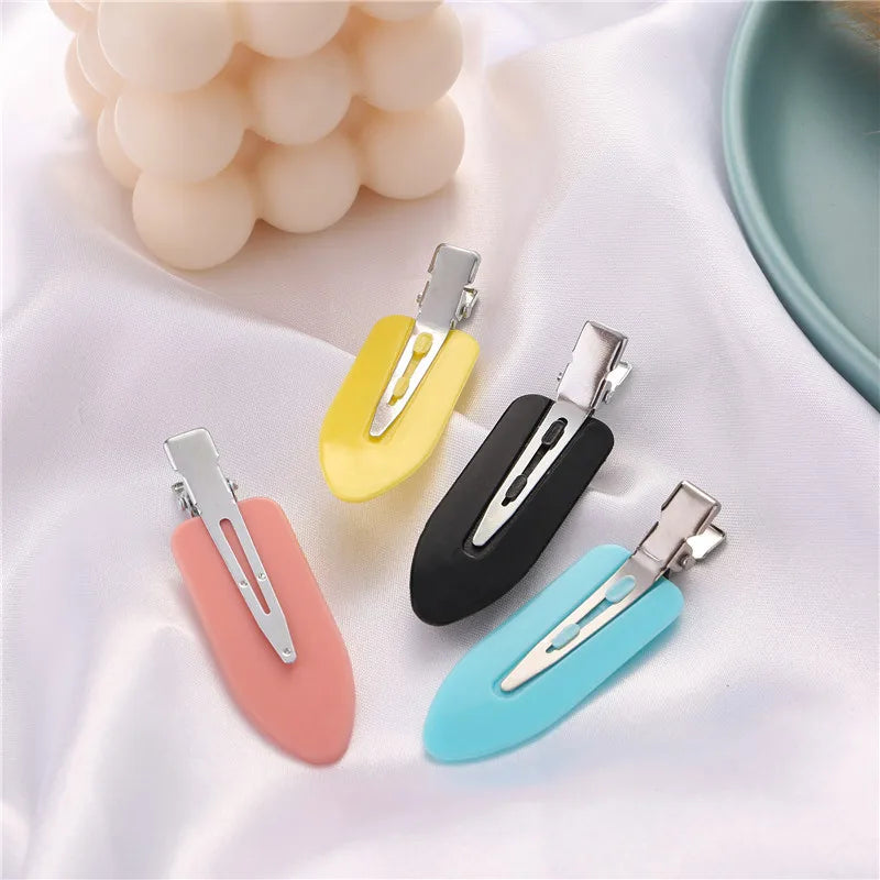 2025 New Designs Customized Large and Small Plastic Resin Hair Clips European Style Cute Angle for Skin Care Makeup Styling