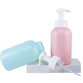 Empty 300ml 500ml Round Cosmetic Packaging Green Pink White PET Plastic Foam Dispenser Pump for Soap Cleanser Bottle