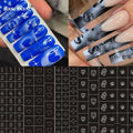 Newest Nail Art Airbrush Stencils for Fun Prints Decals Airbrush Nails Trendy Salon Manicure Supply 3D Nail Art Stickers