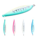 Wholesale LB300~307 20g 60g 80g 100g 120g 150g Saltwater Luminous Metal Jig Baits Sinking Lead Jigging Fishing Lures