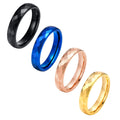 POYA Multi Faceted Tungsten Wedding Band Black Mens Ring Diamond Facet Rose Gold Women Jewelry