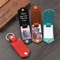 Sublimation Car Keychain Customized PU Cover Keychain Double Sided FRP Insert