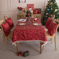 High Quality Custom Polyester Tablecloth Modern Christmas Print for Household Decorations Woven Technics
