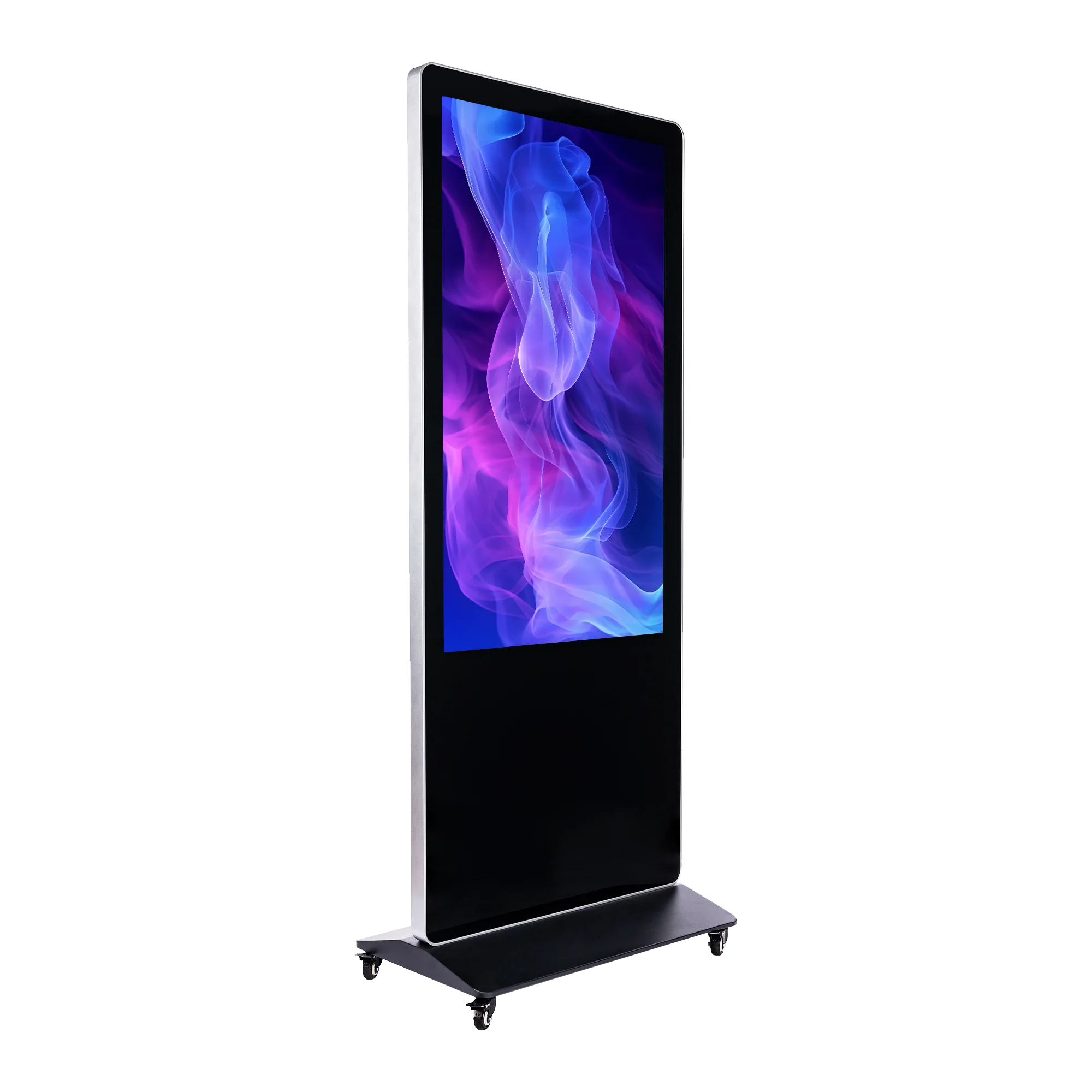 Floor Standing LCD Digital Poster Exhibition Stand IP65 Rating Touchscreen SDK Enabled for Elevator Retail Store Outdoor Use