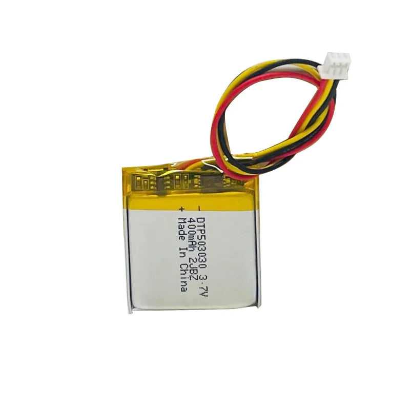 Supper Hot Sale Li-polymer Batteries DTP 503030 3.7V 400mAh Rechargeable Lipo Battery with UL and IEC 62133 Certification