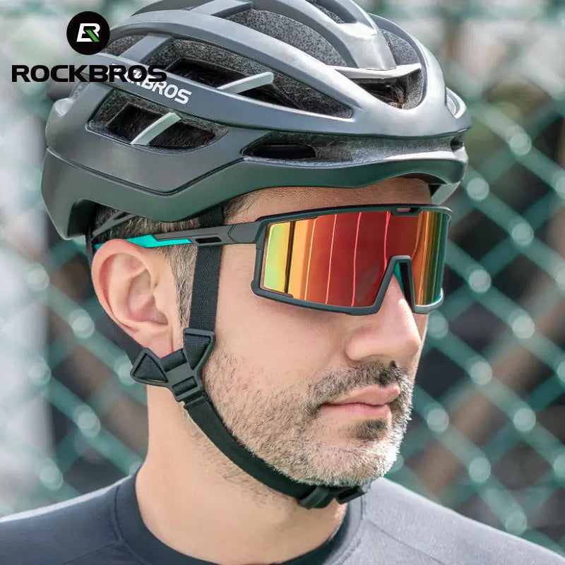 ROCKBROS Polarized Cycling Sun Glasses Sunglasses Sport Glasses for Men 100% Glasses Cycling Sports Eyewear
