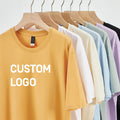 Wholesale Men's 100% Cotton T-Shirt Custom Printed Logo Plain Dyed 180 Gsm Breathable O-Neck Regular Fit T-Shirts for Men