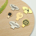 Free Design 3D Brand Logo Paint Soft Enamel Metal Custom Caviar Can Box Tin Opener Caviar Key for Caviar Tin