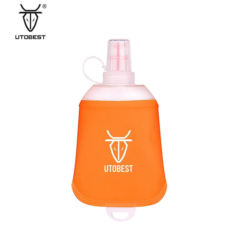 UTOBEST 150ml Sports Water Bottle BPA Soft Flask Kettle Waterproof for Outdoor Activities Drinking Usage