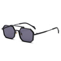 Brand Designer Luxury Steampunk Polygonal Women Sunglasses Metal Double Bridge Man Sun Glasses