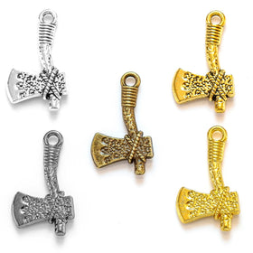 5 Color axe Charm Alloy for Earring Bracelet Necklace Pendant DIY Handmade Jewelry Accessories Making 22*13mm J467