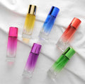 Wholesale 30ml Colorful Straight Round Cylinder Spray Pump Glass Perfume Bottle