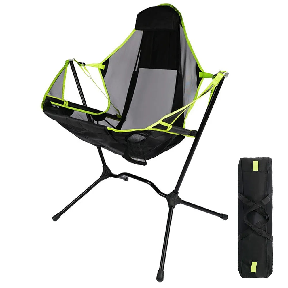 Outdoor Folding Chair with Pillow Portable Comfortable Fishing Chair Camping Chair
