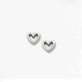 Wholesale 925 Sterling Silver Earring Antique Silver Earrings Heart Stud Earrings for Women