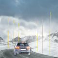 High-Visibility Fiberglass Reflective Lane Marker Ground Stake & Driveway Snow Pole for Safe Snow Plowing & Property Delineation