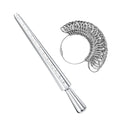 Auble US UK EU Standard Finger Size Gauge Set Jewelry Sizing Tools Metal Ring Sizer Fujian China