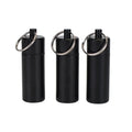 Popular Portable Metal Pill-shaped Airtight Container Aluminium Alloy Medicine Box Storage Bottle Pill Box With Keyring