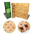 Modern Wave Design Thick Non-Skid Cotton Blend Bathroom Rug Mats Water Absorbing Shower Floor Carpet