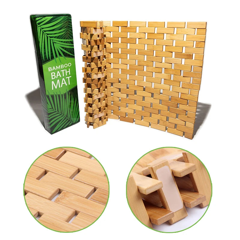 Modern Wave Design Thick Non-Skid Cotton Blend Bathroom Rug Mats Water Absorbing Shower Floor Carpet