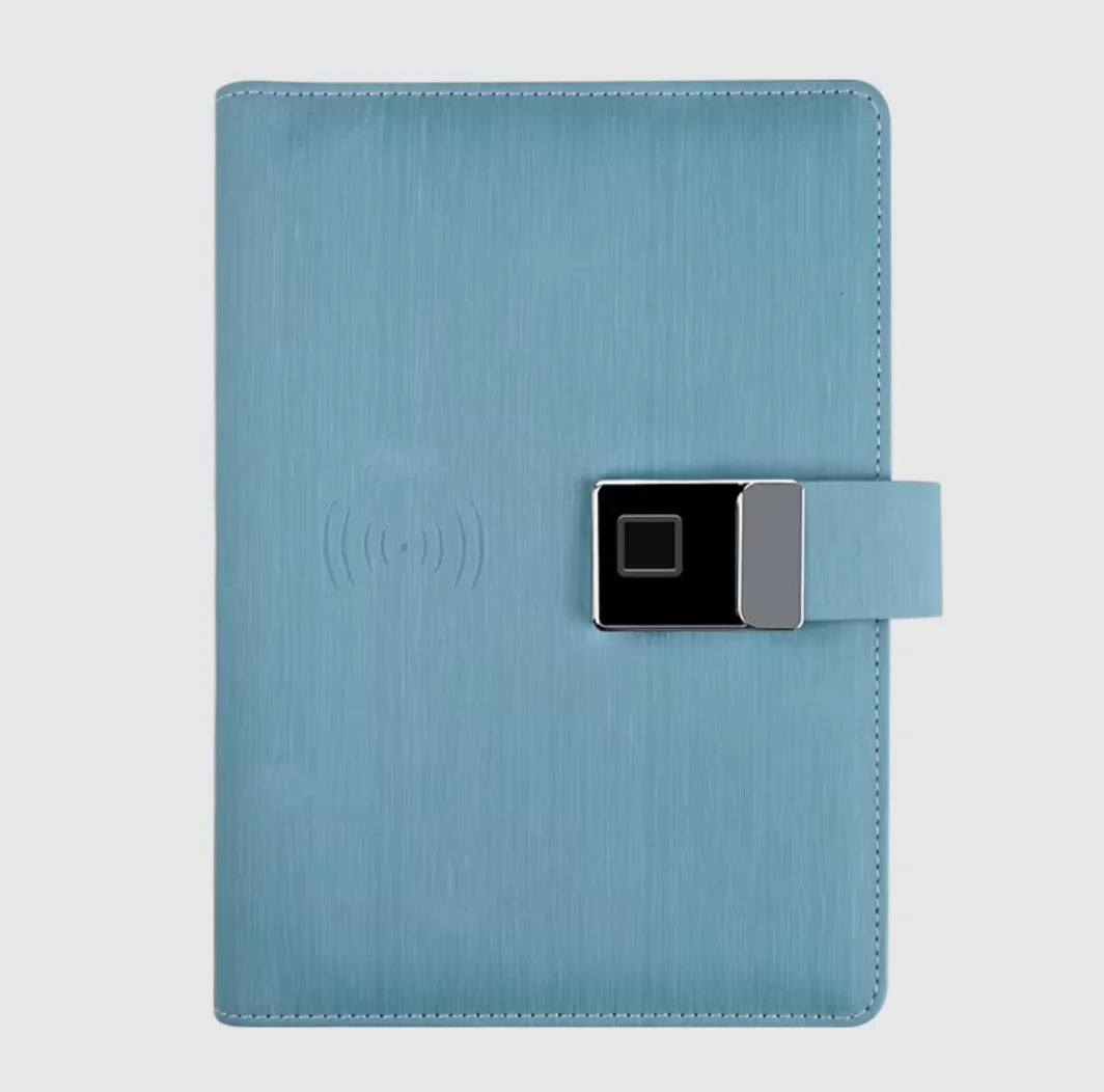 Smart Power Bank Notebook with USB Port and LED Lamp for Daily Writing