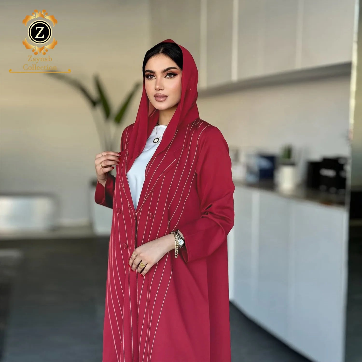 Zaynab Arab Muslim Women Djellaba With Embroidery Kaftan Muslim Fashion Abaya Dubai Kaftan Dress Abaya