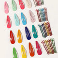 Women Girls Acrylic Hollow Waterdrop Rectangle Hair Clips Sequins Barrettes Hair Accessories Acrylic Hair Clips