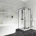 For Modern Frameless Tempered Glass Shower Cabin Rectangle Square Shower Enclosure with Lifetime Warranty for Bathroom