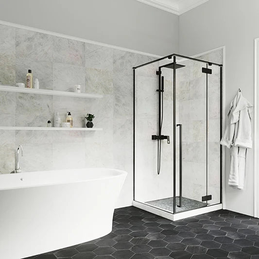 For Modern Frameless Tempered Glass Shower Cabin Rectangle Square Shower Enclosure with Lifetime Warranty for Bathroom