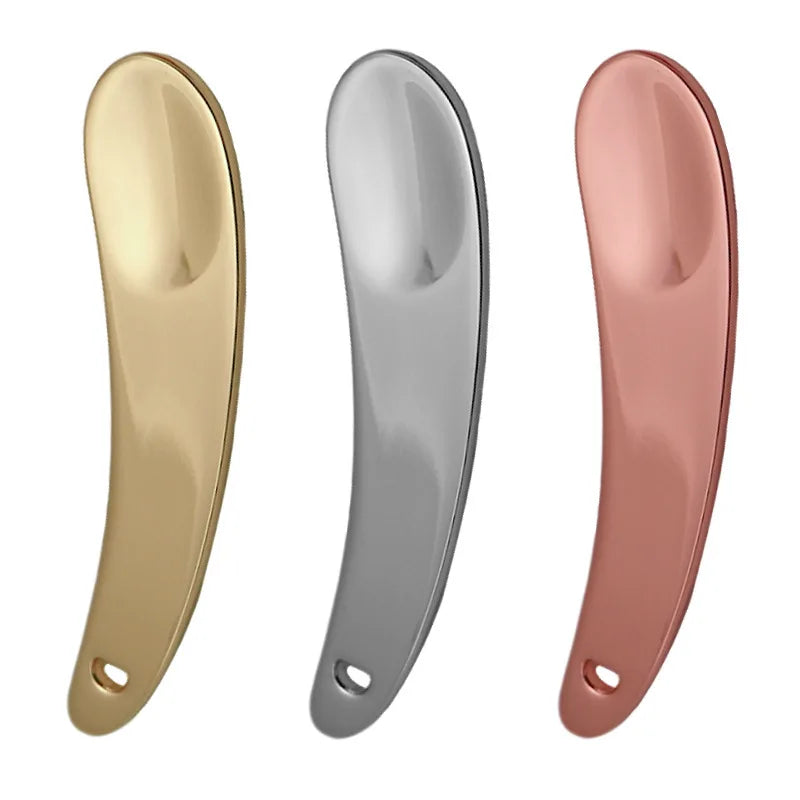 Free Custom Logo Cream Mixing Spatulas Spoon Makeup Cosmetic Tools  Facial Cream Spoon for Eye Cream Metal Cosmetic Spoon Wholes