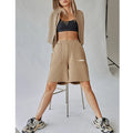 Wholesale Custom Logo Athletic Shorts for Women Cotton Solid Color Fitness Gym Women Cargo Shorts