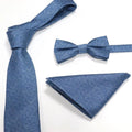Hot Sale BOYI Brand Men's Fashion Necktie Gift Set Includes Bow Tie Pocket Square Made 100% Polyester Business Fast Delivery
