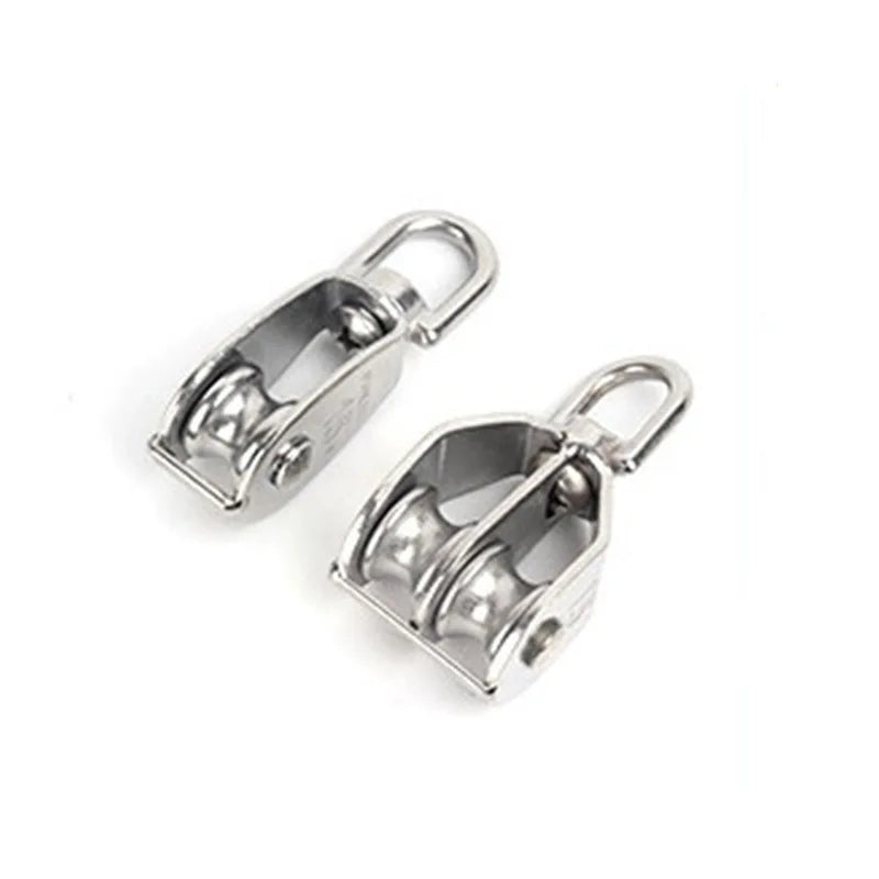 Manufacturers Supply Large Concessions Carton Packing 304 Stainless Steel Single Double Pulley Lifting Traction Pulley Polished MegaBDM