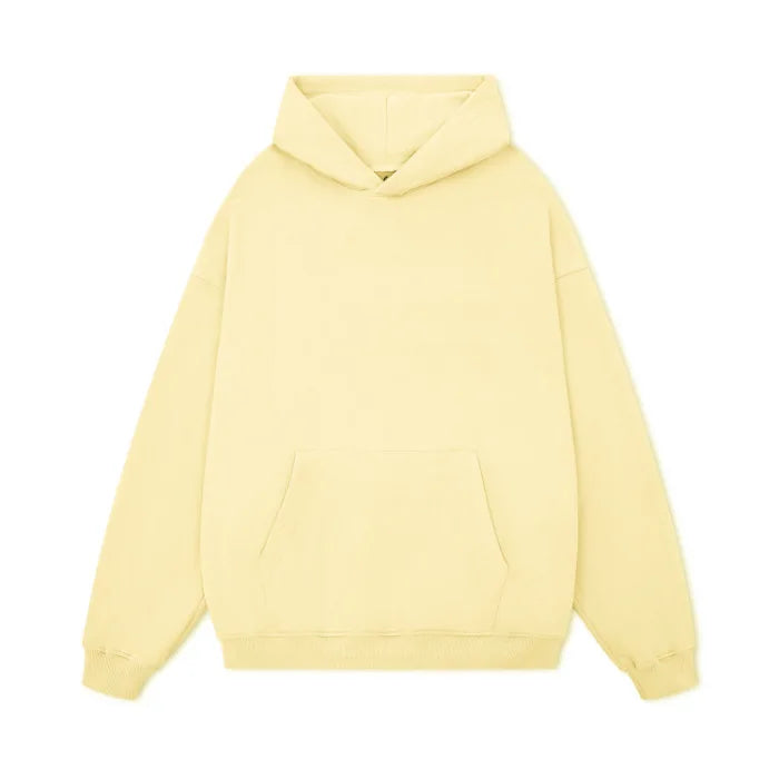 350gsm Hooded Sweater for Men Cotton Solid Color Hoodie Oversize Blank Sweaters Cotton