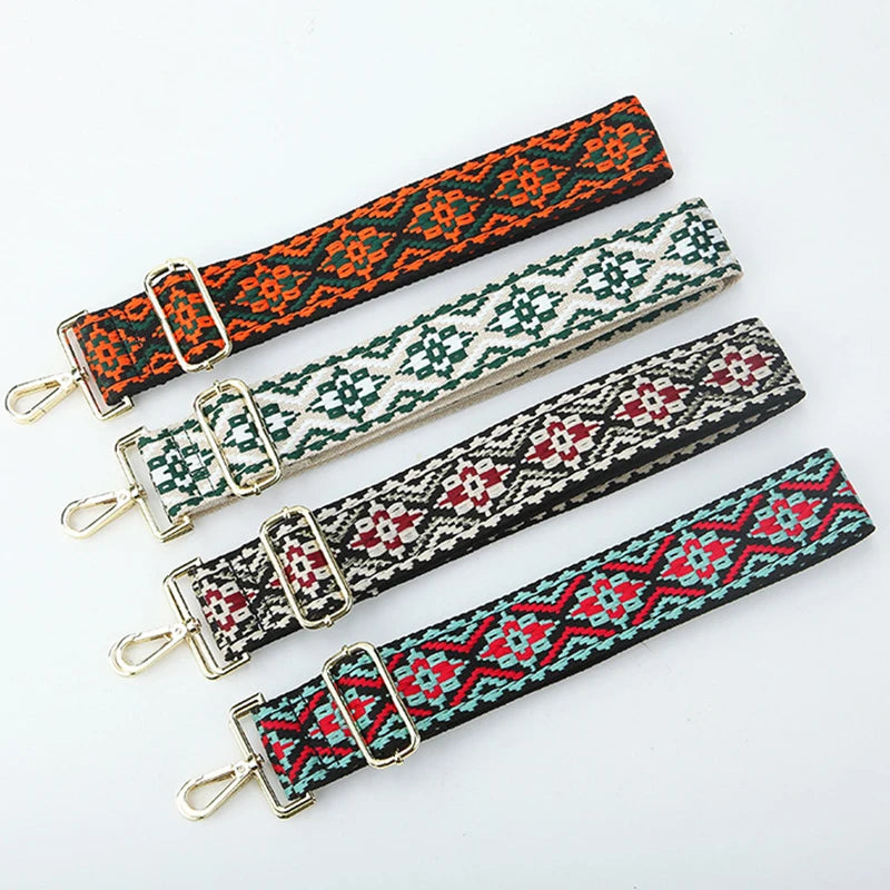 ZONESIN 50mm Adjustable Thick Cotton Canvas Crossbody Handbag Shoulder Straps
