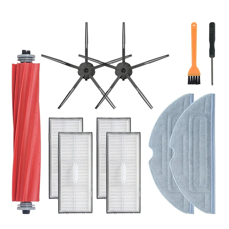 For Xiaomi Roborock S7/S7max Ultra T7s Plus Sweeping Robot Replacement Accessory Set Electric Main Brush Side Brush Mop Pad