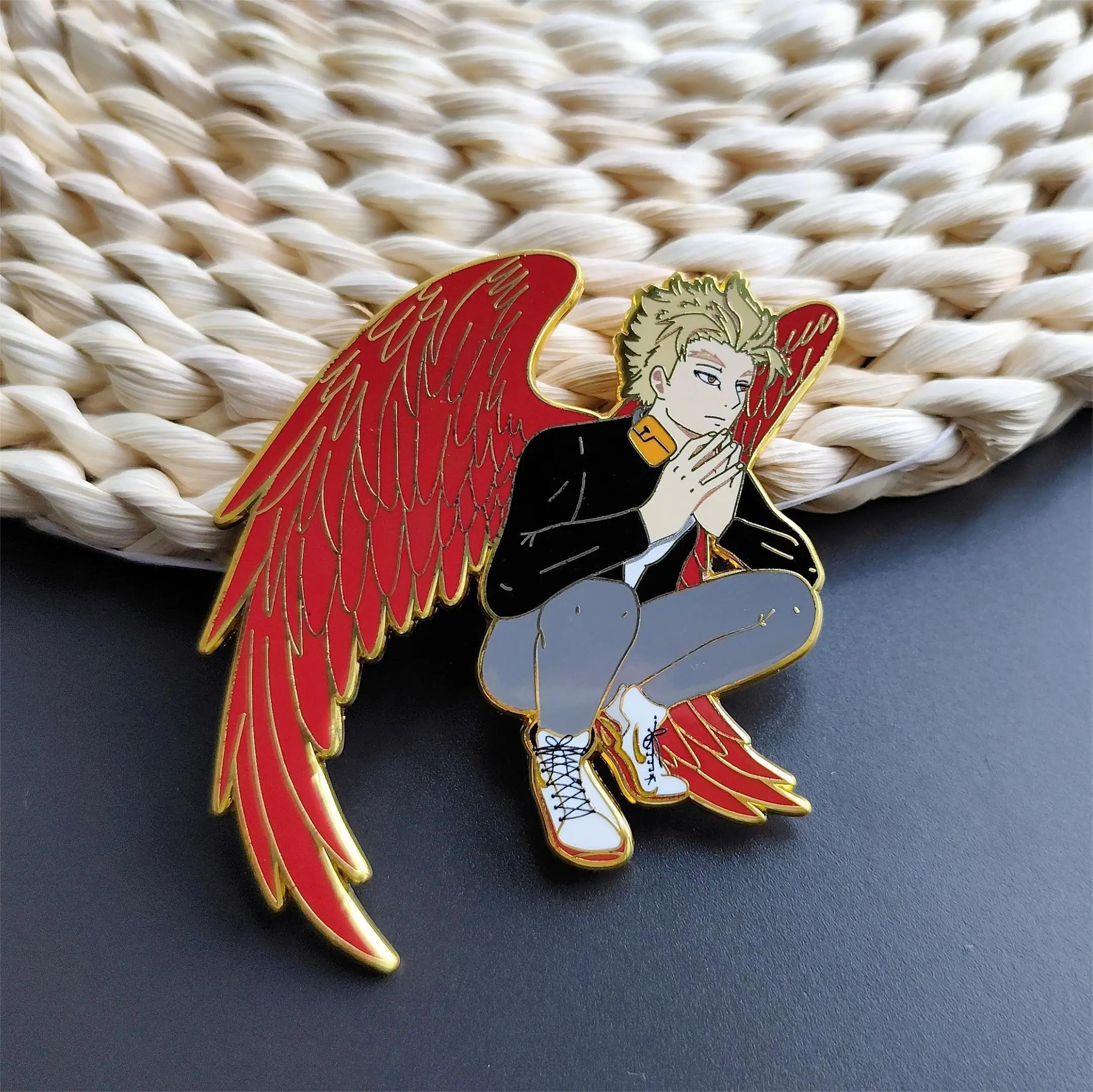 Hot-selling Custom Anime Cartoon Movable Enamel Brooches Pins Custom Back Card Brooch Cartoon Nature Camping Lapel Jewelry Gifts
