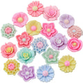 19mm Assorted Flowers Miniatures Jewelry Making Kawaii Resin Daisy Cabochon Headwear DIY Ornament Craft