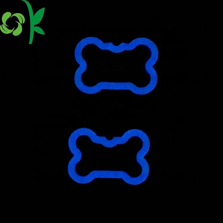 OKSILICONE Ready Stock Glow in the Dark Silicone Pet Tag Silencers ID Pet Tag Cover to Keep Your Pets Safe at Night