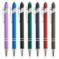 Promotional Customized Logo Rubber Coated Metal Touch Screen Stylus Pen Multifunctional Ballpoint Pen at an Economical Price