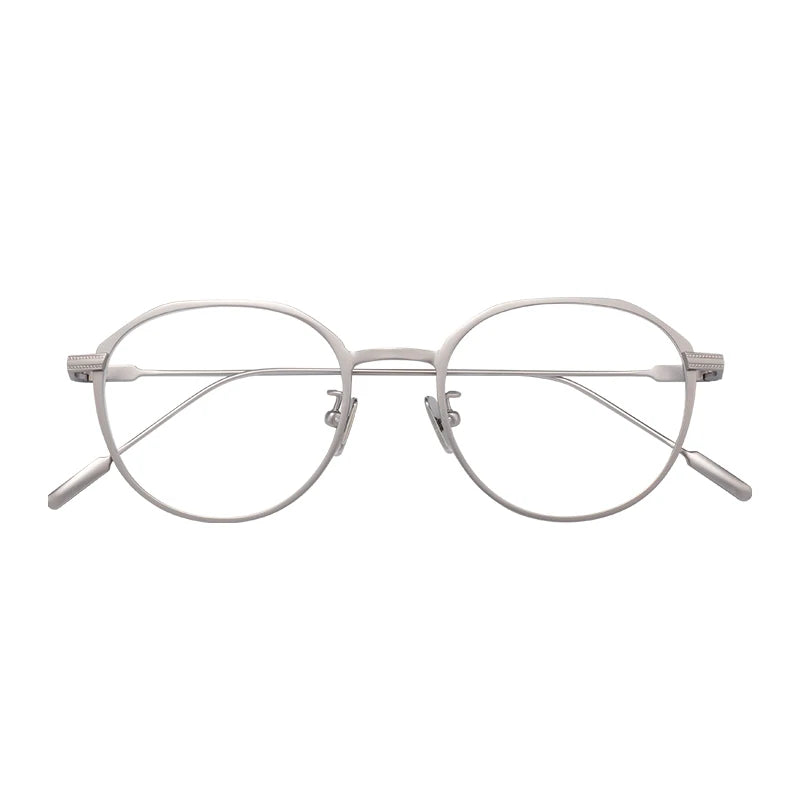 Wholesale Round Titanium Optical Frames Metal Eyewear Optical Glasses Men