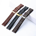 Luxury Brand Watchband Full Grain Croco alligator Genuine Leather Wristband Bracelet for IW-C Watch Strap Replacement 20 22mm