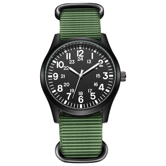 Fashion Braided Strap Quartz Men Watch 24 Hours Display Big Digital Simple Sports Clock Nylon Quartz Gift Man Wristwatch