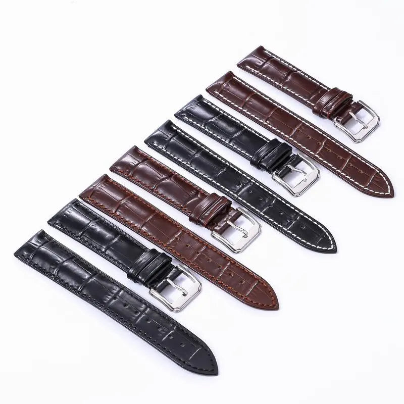 Luxury Cow Leather Sports Watch Strap High Quality Low MOQ 12-24mm