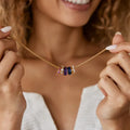 Simple Fashion DIY Handmade Necklace Bracelet Stainless Steel Accessories Round Pendant Charm for Jewelry Making
